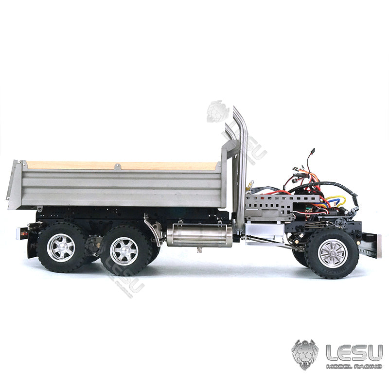 LESU1/14 Scale 6*6 Metal Hydraulic Radio Controlled Dumper Tipper Construction Truck Model W/ Motor Servo ESC Bucket W/O Cabin