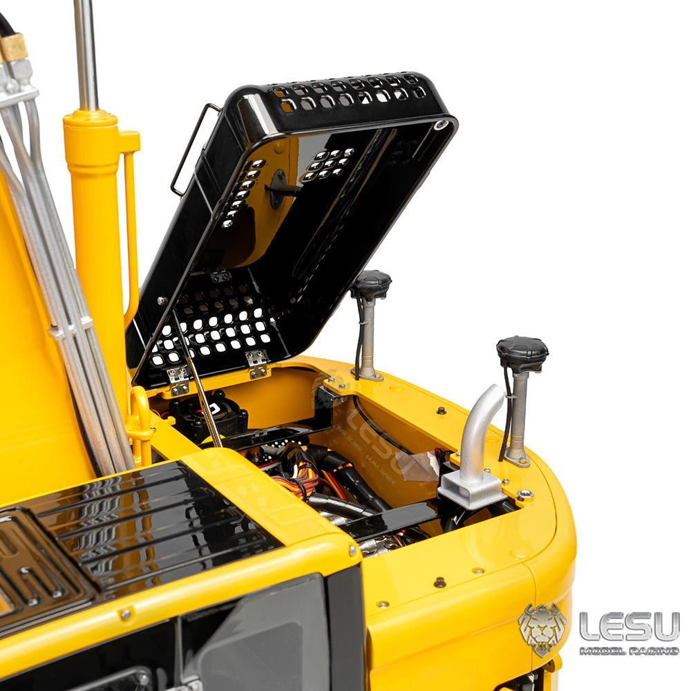 LESU Aoue ET26L 1/14 Metal RC Excavator B0012 RTR Hydraulic Short Tail Tracked Digger Simulated GPS Light System FlySky PL18EV Controller for Backyard Fun