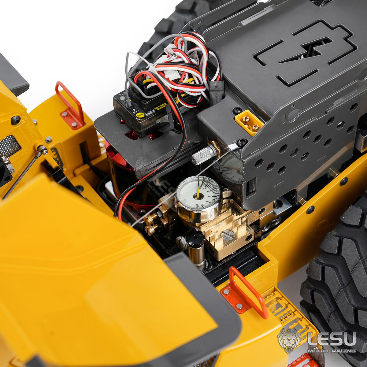 LESU L220H 1/14 Metal RC Hydraulic Wheel Loader A0013 PNP/RTR 4WD Construction Model Brushless FOC Motor 2 Speed Transmission Light Sound