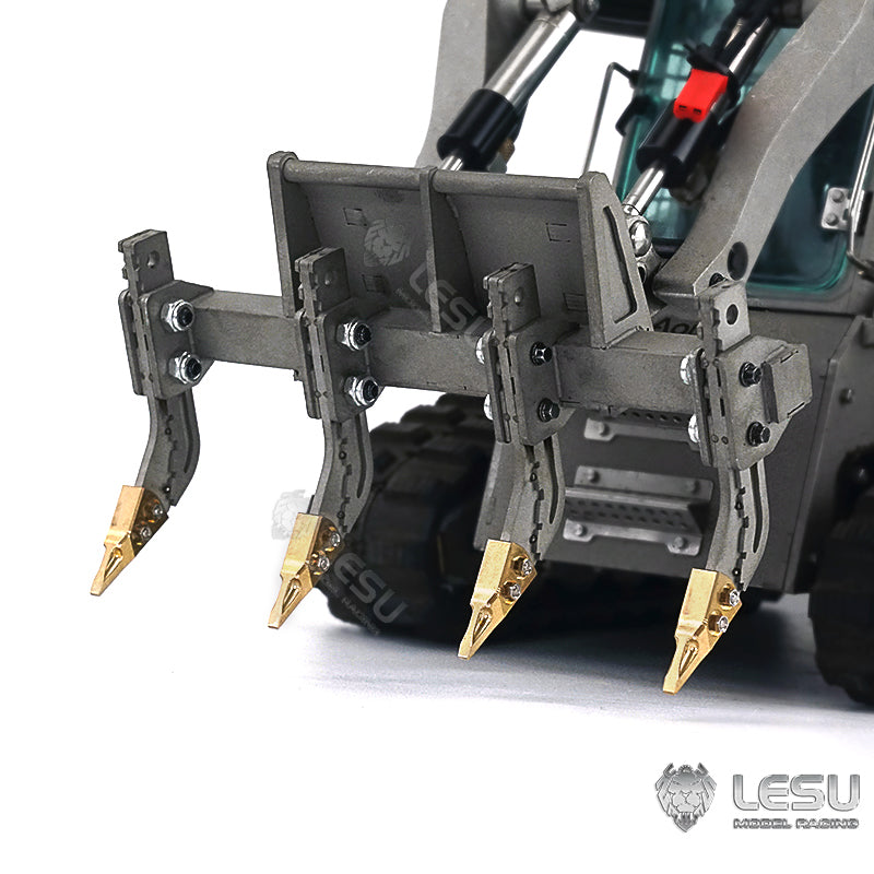 LESU Metal 1/14 Scale RC Hydraulic Loader Aoue LT5 Skid-Steer Radio Tracked Car Model Spare Parts Replacements Attachments