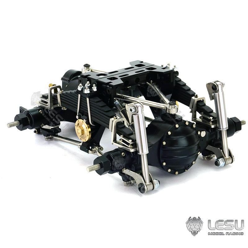 Metal Rear Suspension for LESU 1/14 Scale Differential Axles Tractor Truck Dumper Car Model Spare Parts Replacements Accessories