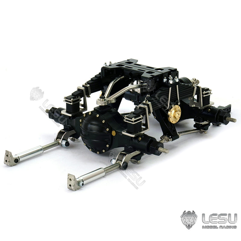 Metal Rear Suspension for LESU 1/14 Scale Differential Axles Tractor Truck Dumper Car Model Spare Parts Replacements Accessories