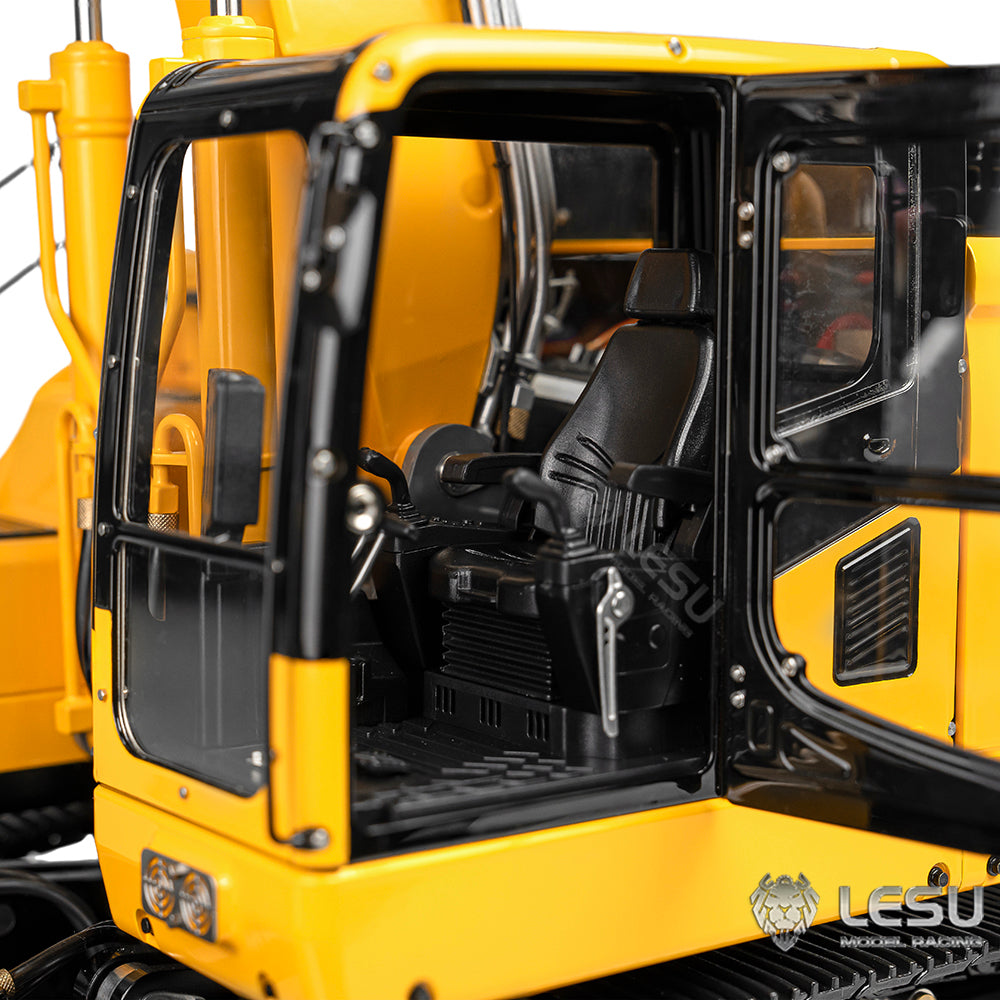 LESU AOUE ET26L 1/14 Metal RC Hydraulic Excavator B0012 Remote Controlled Construction Vehicle Light System Simulated GPS for DIY Hobby Collectors
