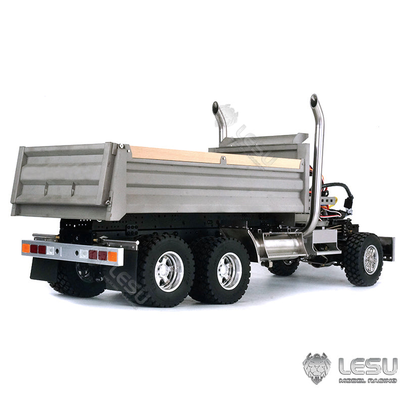 LESU1/14 Scale 6*6 Metal Hydraulic Radio Controlled Dumper Tipper Construction Truck Model W/ Motor Servo ESC Bucket W/O Cabin