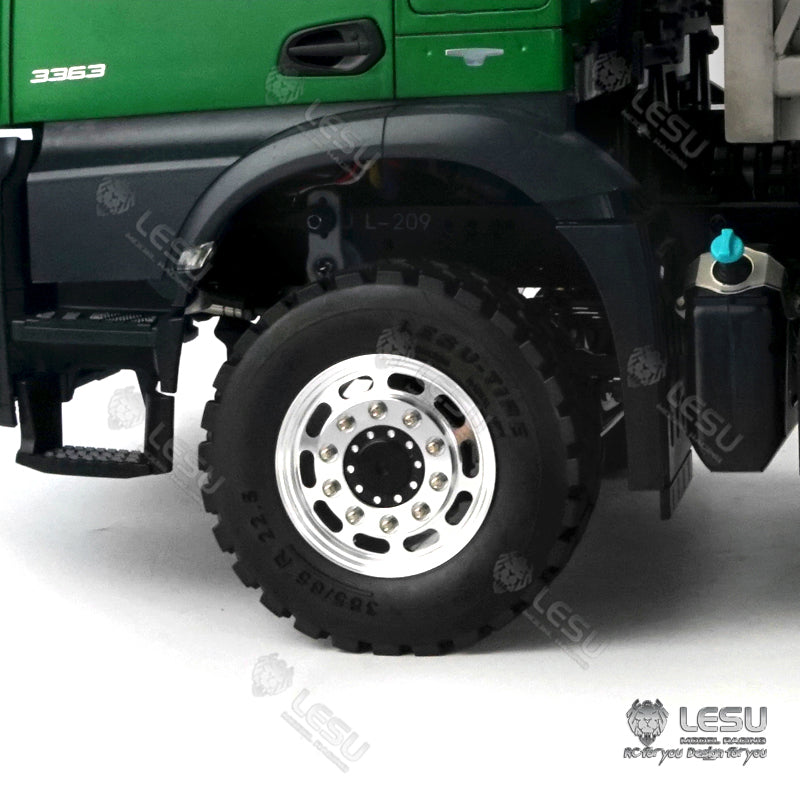 LESU 1/14 Remote Control 3363 3348 6*6 Dumper Truck Construction Vehicle Hydraulic System Motor Sound Light System Servo ESC
