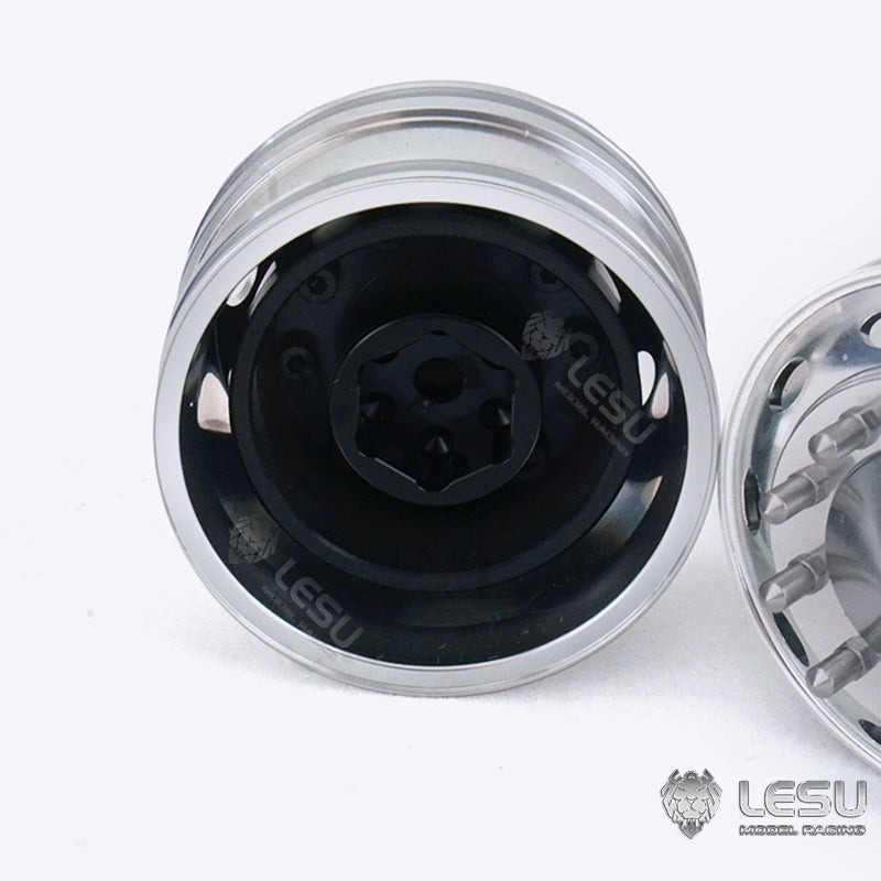 LESU Bearing Brake Metal Front Wheel Hub DIY Spare Part Suitable For RC 1/14 Truck American Vehicle Cars Model Accessory