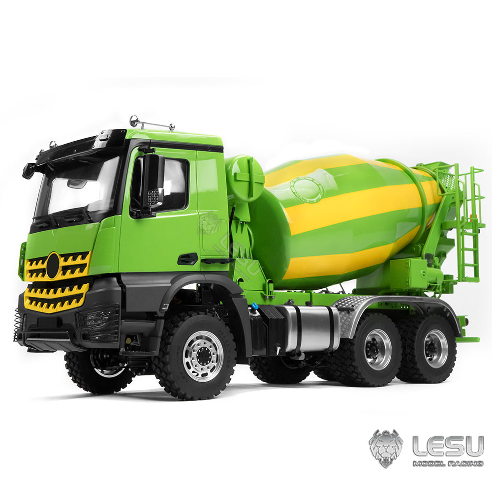 LESU 1/14 6x6 RC Mixer Truck Painted Assembled Radio Control Agitating Lorry Car Model Light Sound System W/O Battery Charger