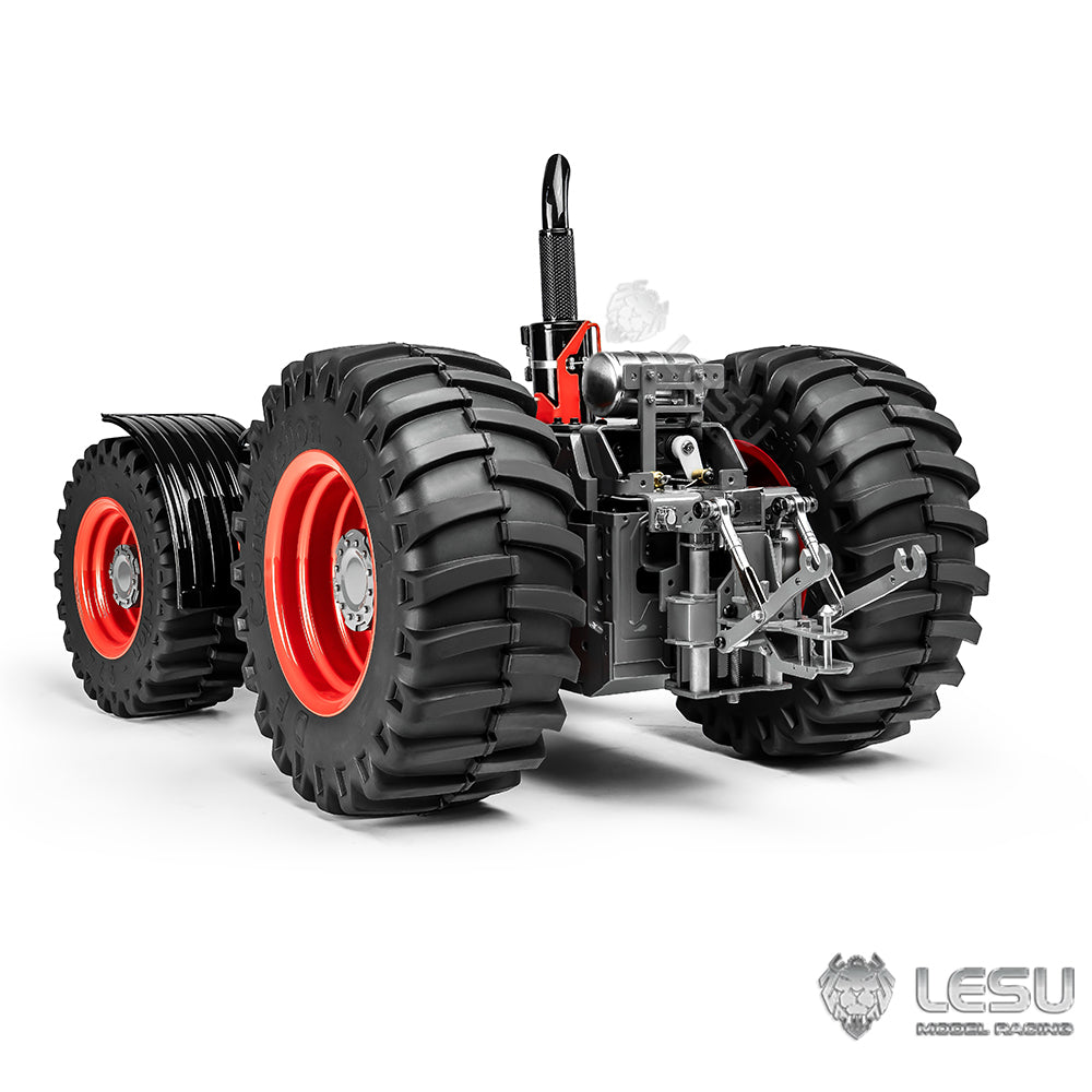 US STOCK 1/16 LESU 4X4 1050 Wheeled RC Tractors RTR AWD ft1050 Metal Chassis Car Differential Lock Painted Cabin Battery Teshulianjie