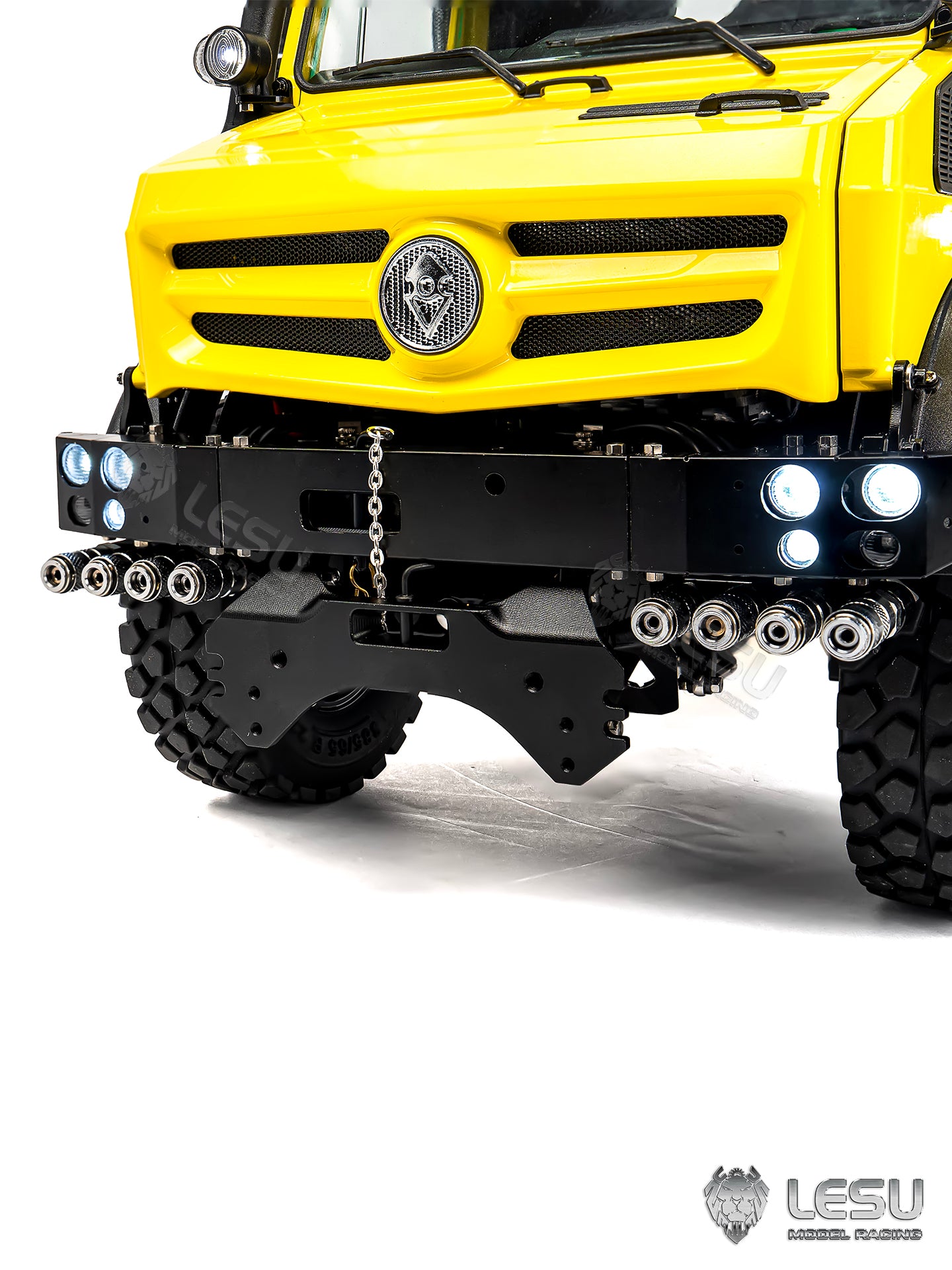RTR LESU U4023 MT44023 1/14 Metal Hydraulic RC Off Road Car ATV Light Truck Model Light Sound System Axle Lock Flysky PL18EVLite