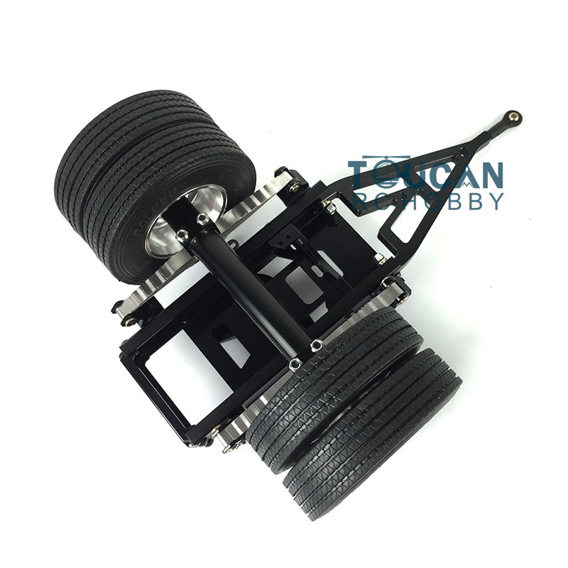 US STOCK LESU Metal Trailer 25.5*18.2*14CM for 1/14 RC Tractor Construction Truck Remote Control Car DIY Model Accessories