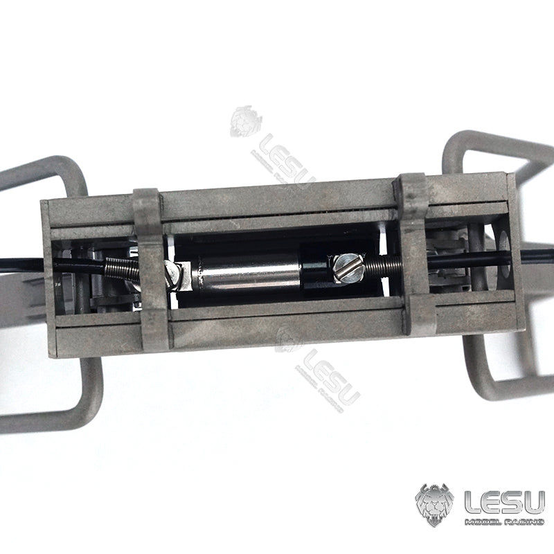 11.11 Flash Sale LESU Metal Fork Bucket Sweeper Brush Cleaner Ripper Scarifier Hay Clamp for 1/14 RC Hydraulic Skid Steer Loader DIY Model B0008 A0008