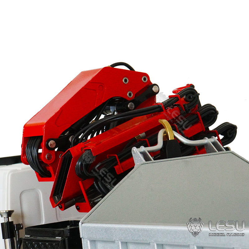 LESU Remote Control Hydraulic Roll on/off Dumper Crane 1/14 Scale RC Tipper Model Light Sound System Motor Servo W/O Battery