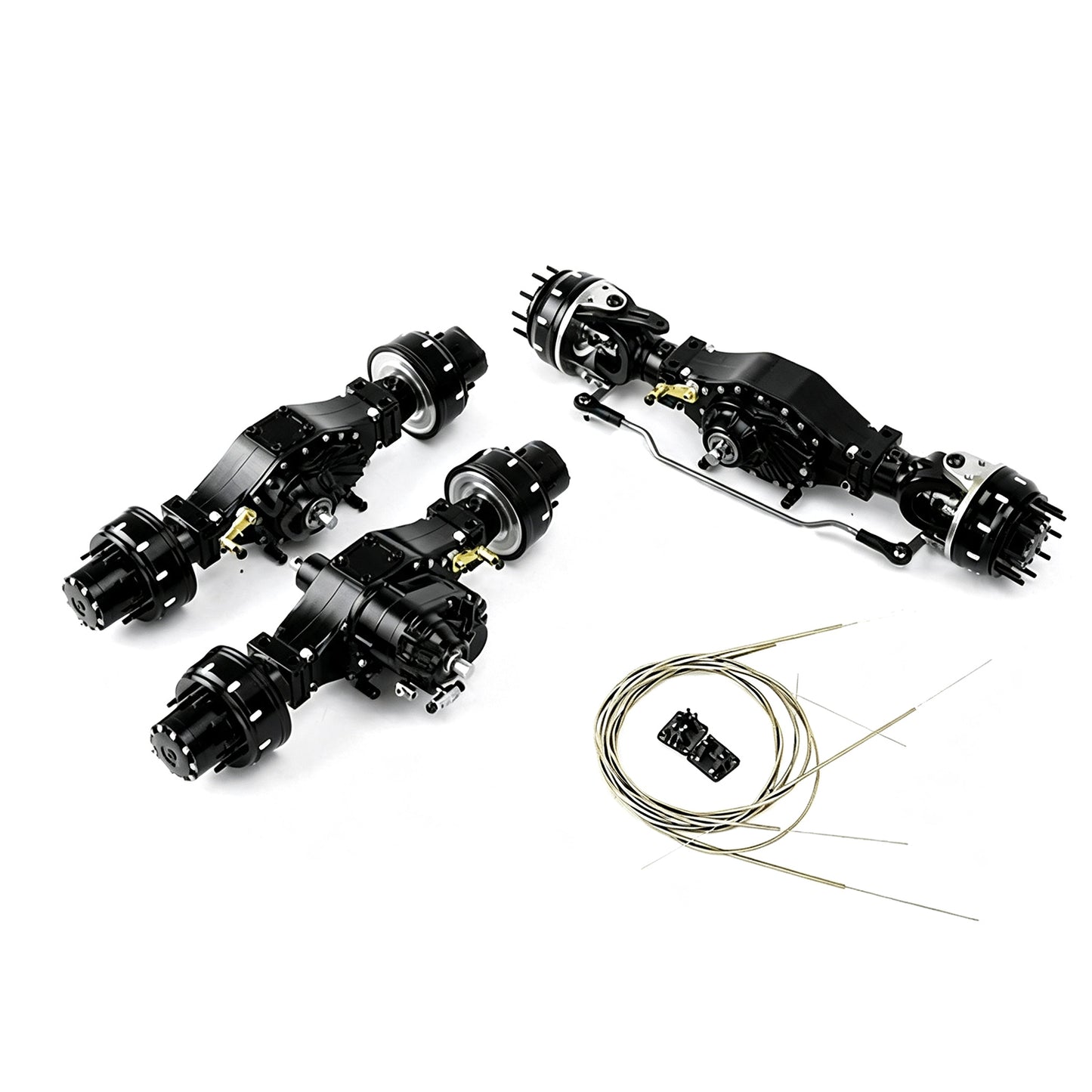 LESU 6*6 8*8 Front Rear Reduction Wheel Axle Shaft Differential for 1/14 Scale Remote Controlled Truck Model Spare Parts