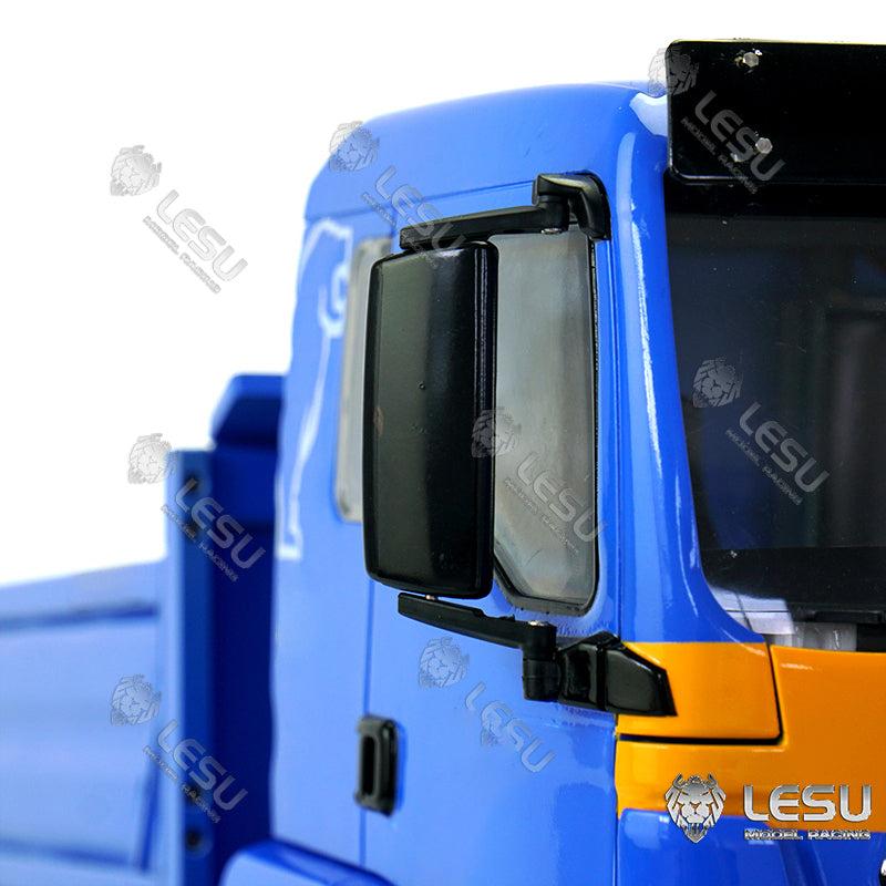 LESU 1/14 Scale Remote Controlled TGS Three-way Transmission Dumper Truck Hydraulic Model W/ Lights Sound System Motor ESC Cab