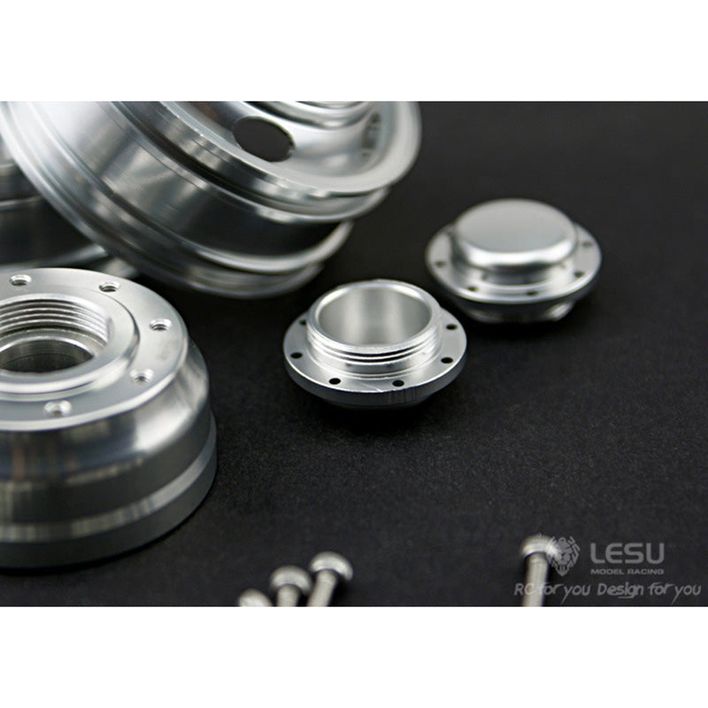 LESU Front Wheel Metal Hub for 1/14 Scale Radio Controlled Dumper Tractor DIY Truck Model Replacements Spare Parts