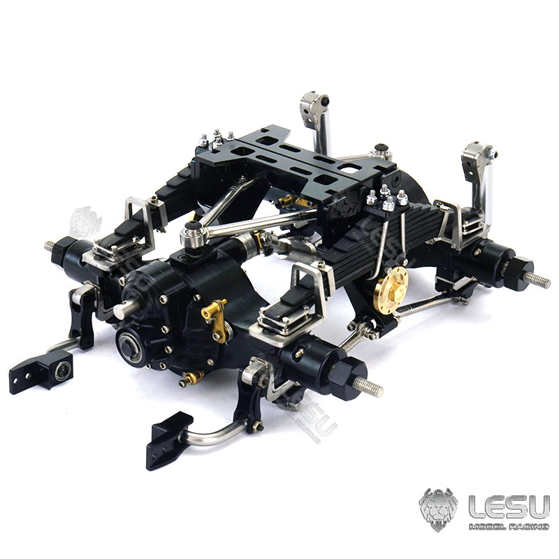 Metal Rear Suspension for LESU 1/14 Scale Differential Axles Tractor Truck Dumper Car Model Spare Parts Replacements Accessories