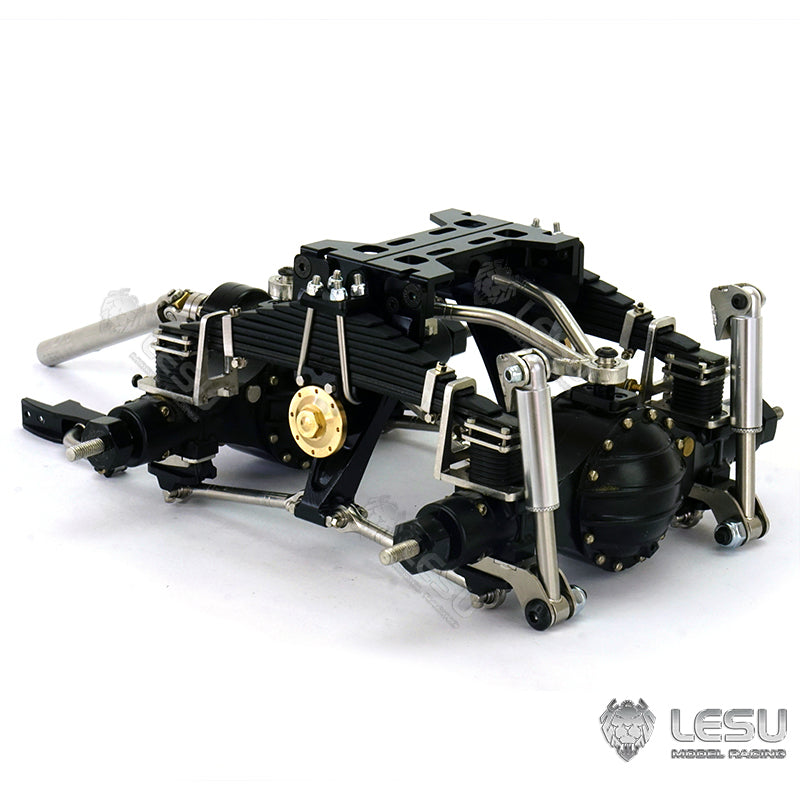 Metal Rear Suspension for LESU 1/14 Scale Differential Axles Tractor Truck Dumper Car Model Spare Parts Replacements Accessories