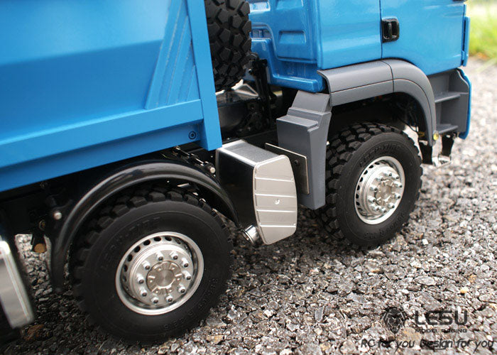 LESU TGS Cabin 1/14 Metal 8x8/6x6 RC Hydraulic Dumper Truck Tipper Vehicle 2 Speed High Torque Gearbox Sound Light System for RC Model Enthusiasts