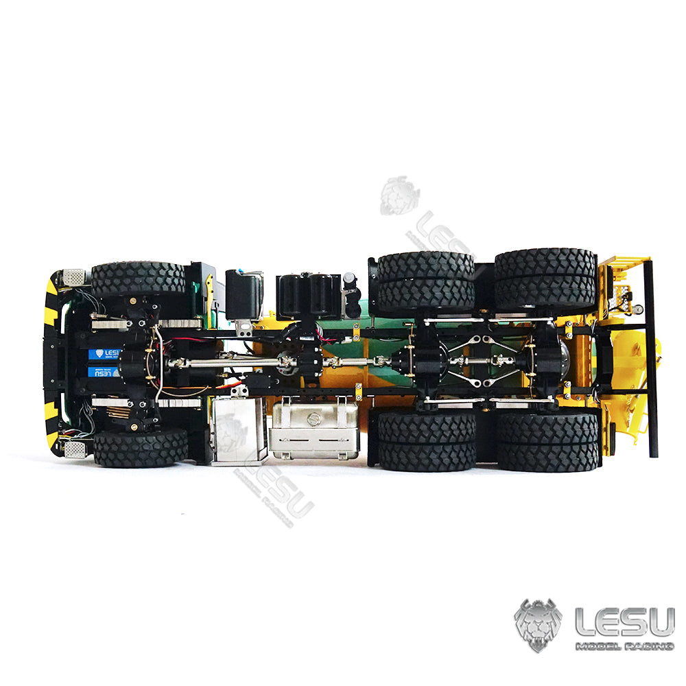 LESU 1/14 Scale RC Mixer Truck 6x6 for Painted Assembled Remote Control Agitating Lorry Model Sound Light System Motor Servo ESC