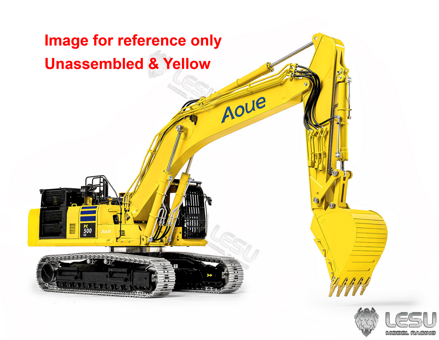 LESU Aoue PC500 1/14 Metal RC Hydraulic Tracked Excavator KIT Painted RC Digger 7Ways Valve 3-4MPA Pump Light DIY Model