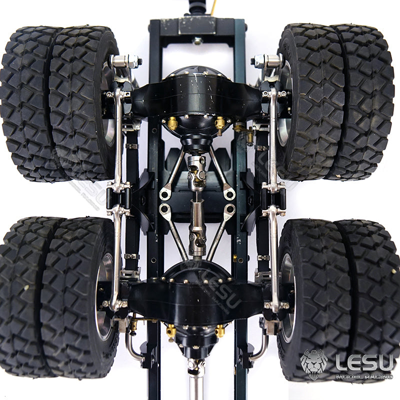 Metal Rear Suspension for LESU 1/14 Scale Differential Axles Tractor Truck Dumper Car Model Spare Parts Replacements Accessories