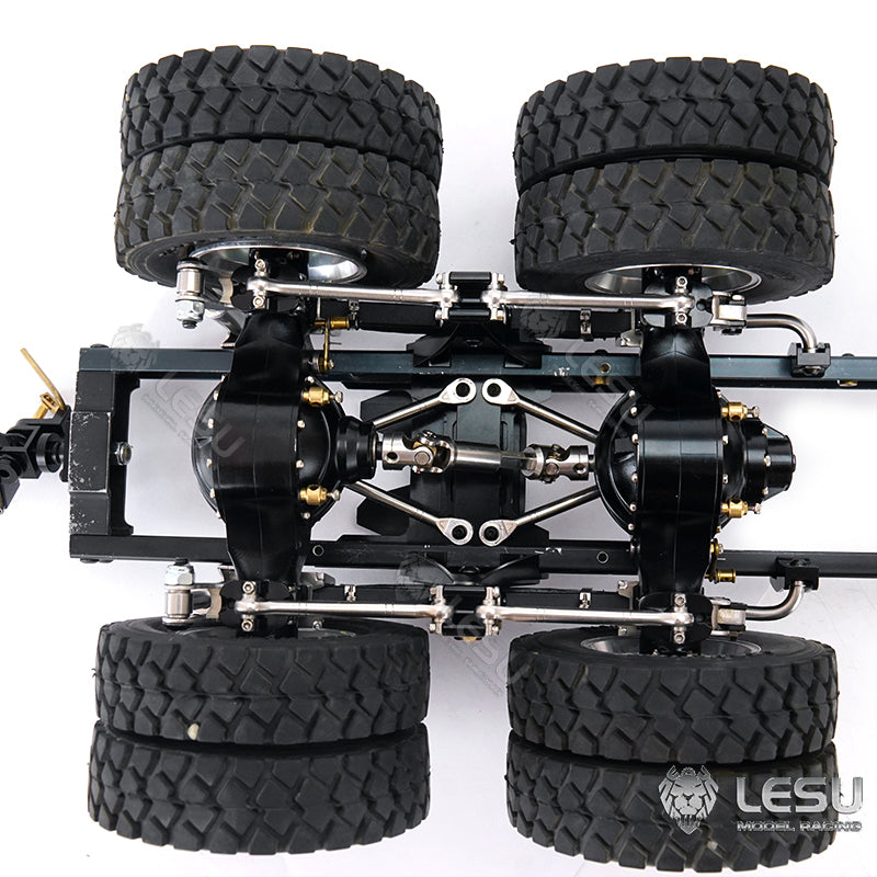 Metal Rear Suspension for LESU 1/14 Scale Differential Axles Tractor Truck Dumper Car Model Spare Parts Replacements Accessories