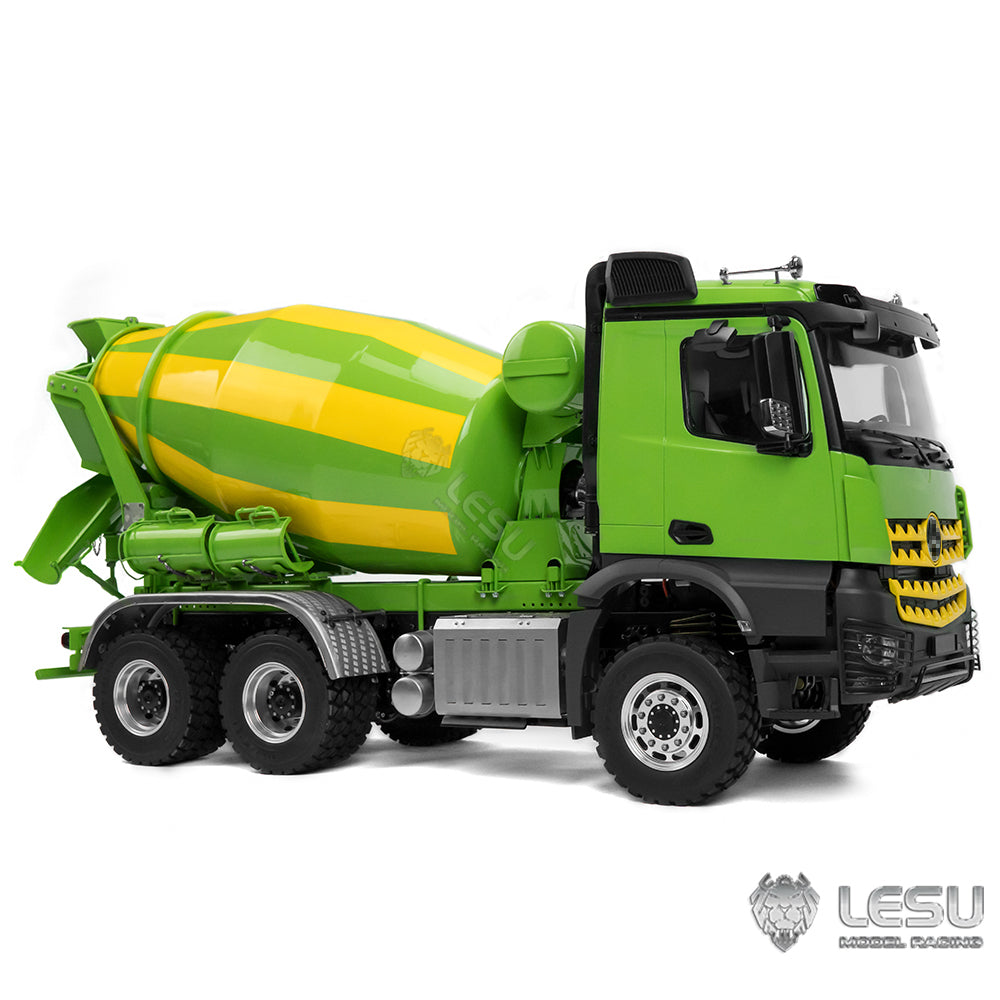 LESU 1/14 6x6 RC Mixer Truck Painted Assembled Radio Control Agitating Lorry Car Model Light Sound System W/O Battery Charger