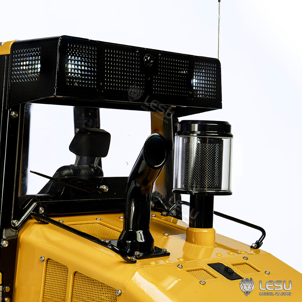 LESU 973K 1/14 Metal RC Hydraulic Loader B0024 with Openable Bucket Rear Ripper Light Sound System for Construction Model Hobbyists