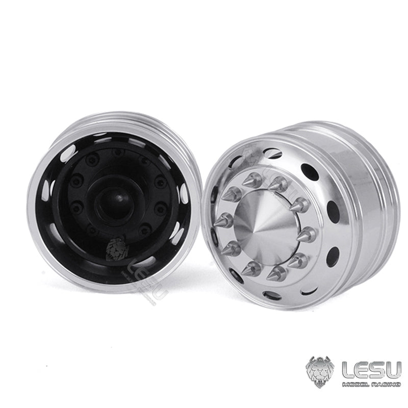 LESU Bearing Brake Metal Front Wheel Hub DIY Spare Part Suitable for RC 1/14 Scale Truck American Car Model Spare Part