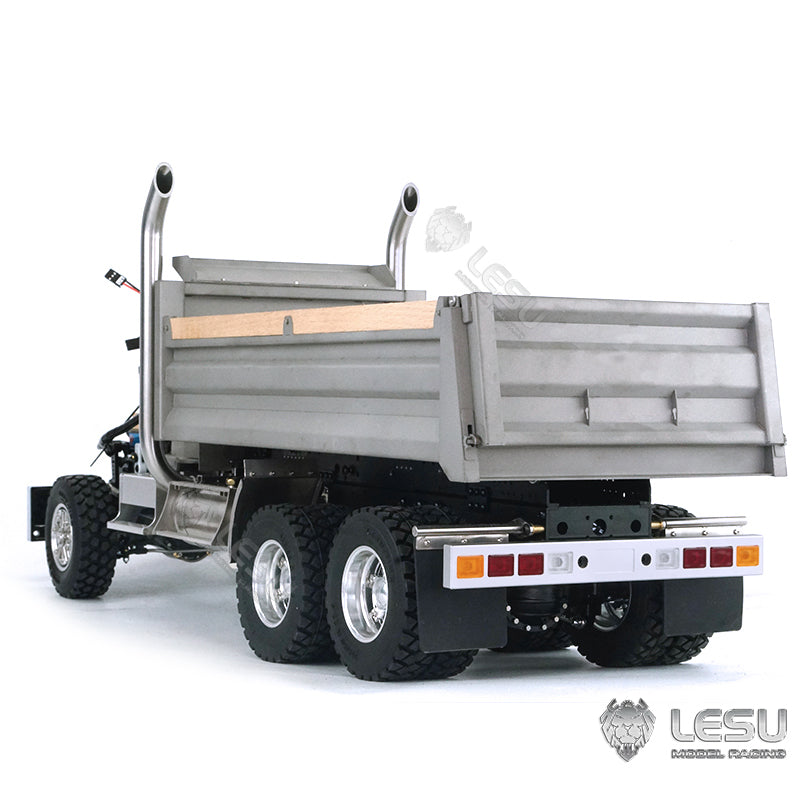 LESU1/14 Scale 6*6 Metal Hydraulic Radio Controlled Dumper Tipper Construction Truck Model W/ Motor Servo ESC Bucket W/O Cabin