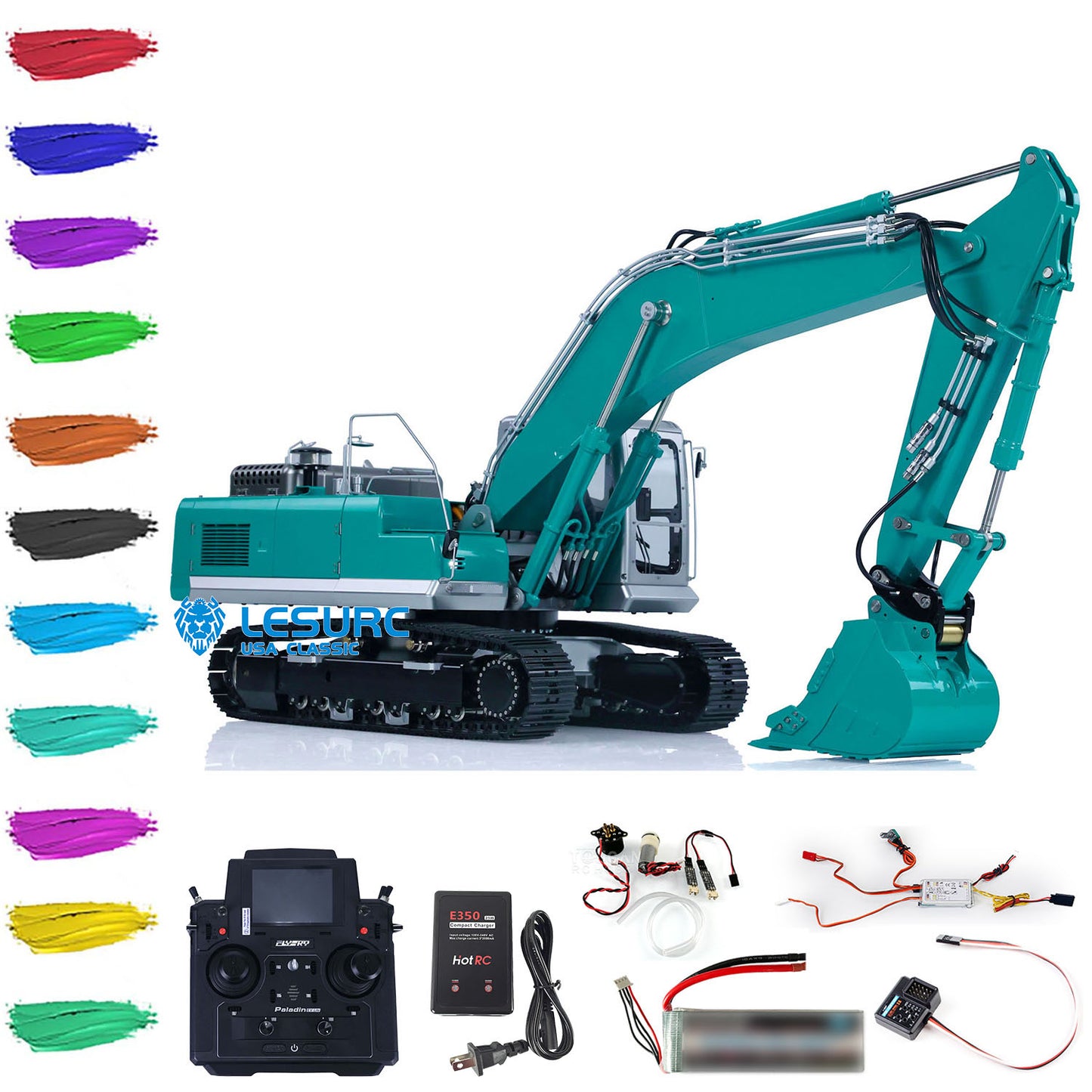 LESU 1/14 PC360 RC Hydraulic Excavator PL18EV Lite Remote Control Digger RTR PNP Assembled Painted Hobby Model DIY