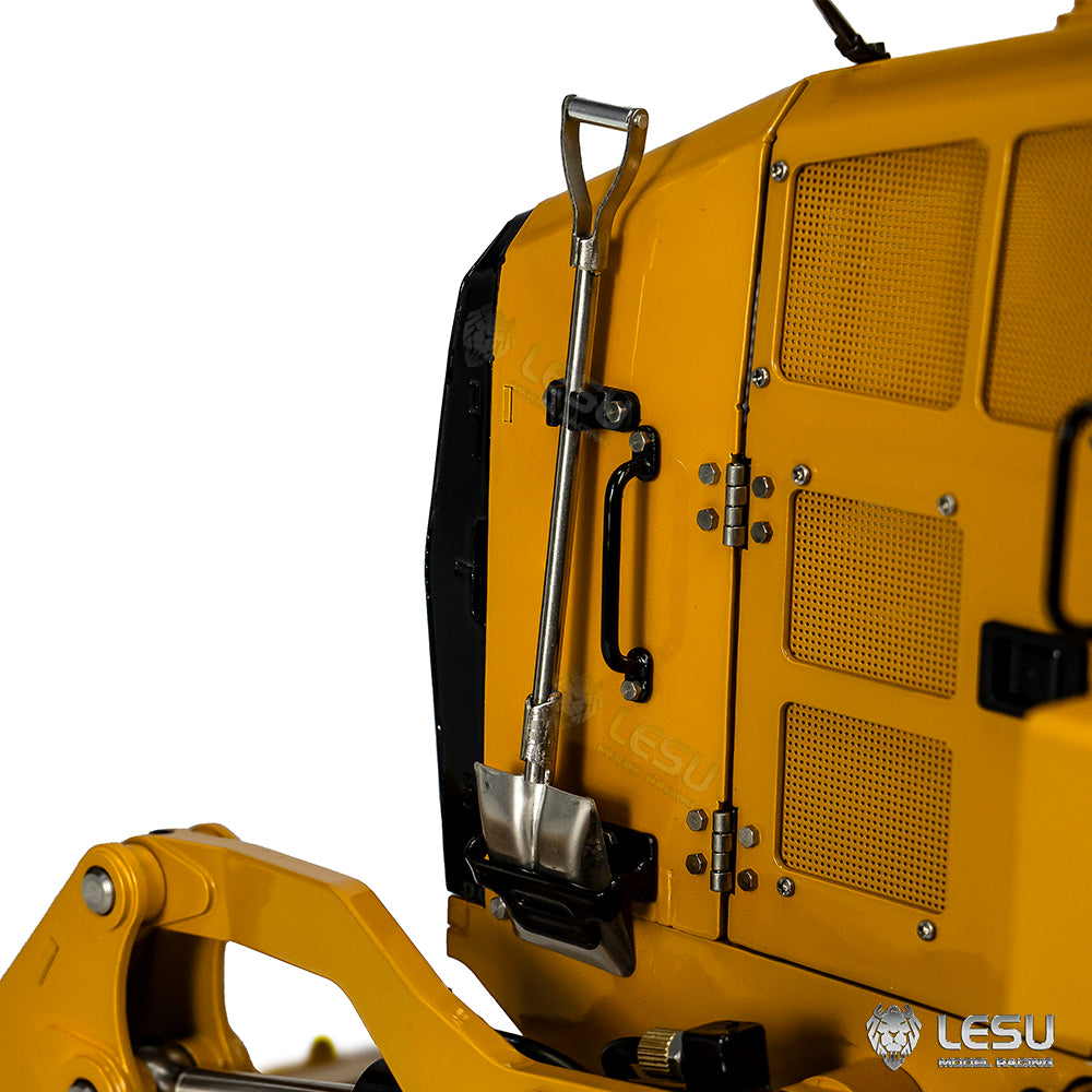 LESU 973K 1/14 Metal RC Hydraulic Loader B0024 with Openable Bucket Rear Ripper Light Sound System for Construction Model Hobbyists