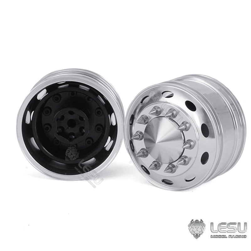 LESU Bearing Brake Metal Front Wheel Hub DIY Spare Part Suitable for RC 1/14 Scale Truck American Car Model Spare Part