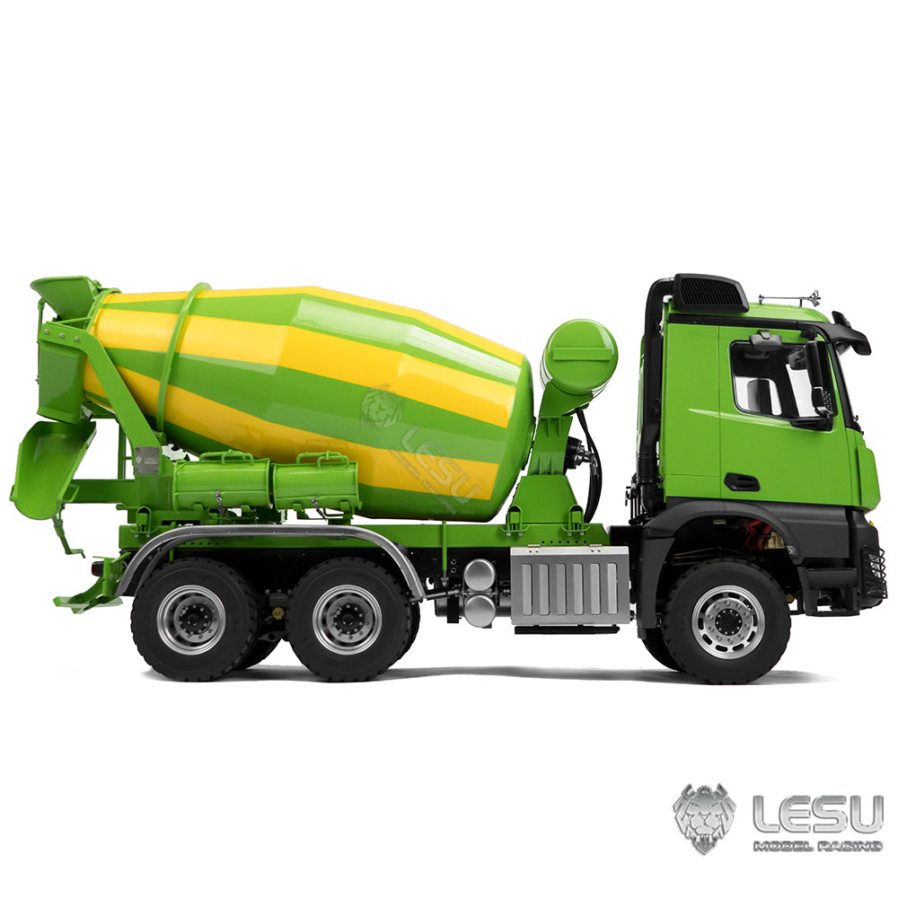 LESU 1/14 6x6 RC Mixer Truck Painted Assembled Radio Control Agitating Lorry Car Model Light Sound System W/O Battery Charger