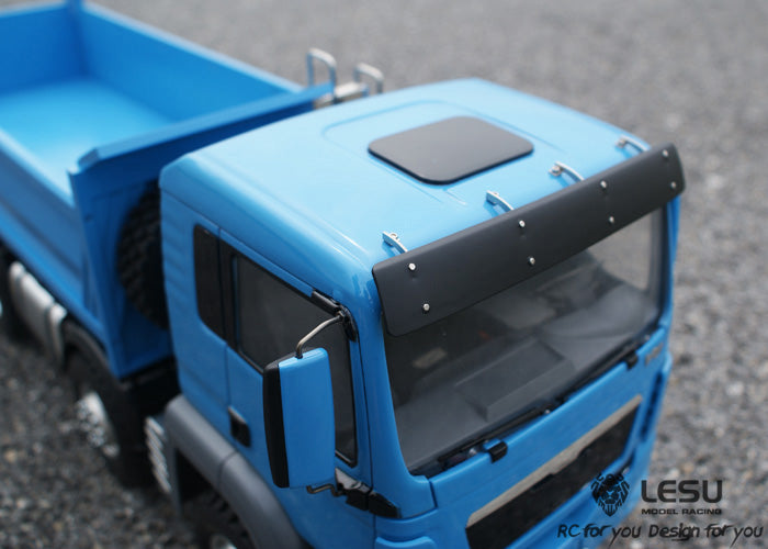 LESU TGS Cabin 1/14 Metal 8x8/6x6 RC Hydraulic Dumper Truck Tipper Vehicle 2 Speed High Torque Gearbox Sound Light System for RC Model Enthusiasts