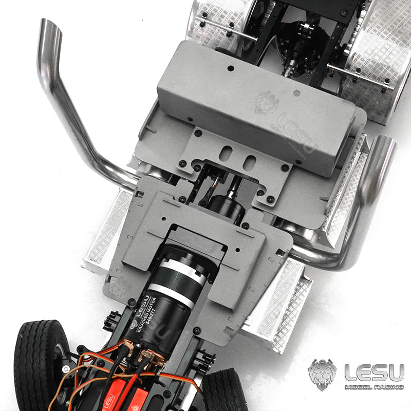 LESU 1/14 Scale Metal 6*6 Chassis for Remote Controlled Tractor Truck Motor Servo DIY Model W/O Battery Charger ESC