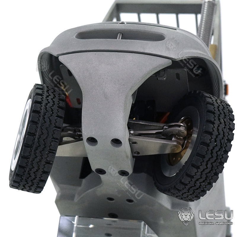 LESU Remote Control 1/14 Hydraulic Forklift RC Transfer Construction Truck Model With ESC Motor Servo Light Sound System