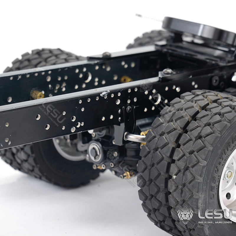 Metal Rear Suspension for LESU 1/14 Scale Differential Axles Tractor Truck Dumper Car Model Spare Parts Replacements Accessories