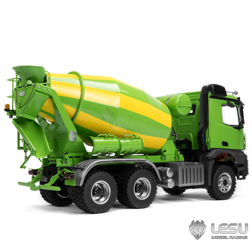 LESU 1/14 6x6 RC Mixer Truck Painted Assembled Radio Control Agitating Lorry Car Model Light Sound System W/O Battery Charger