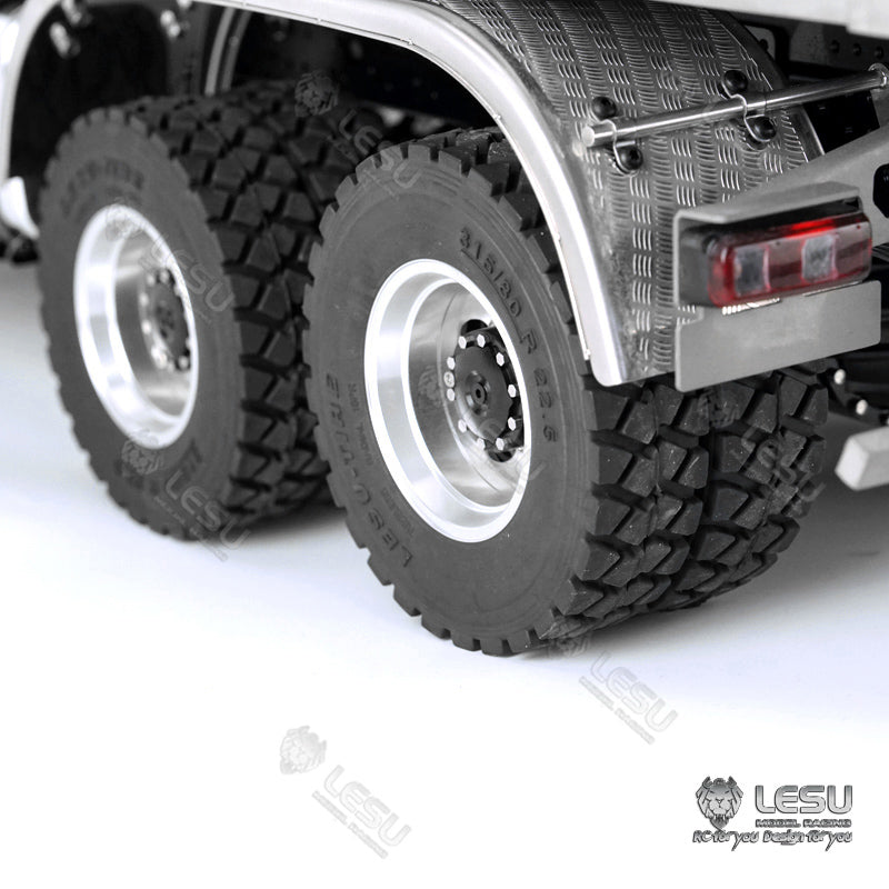 LESU 1/14 Scale 3348 6X6 3Axles RC Hydraulic Dumper Truck Construction Vehicle Model KABOLITE Cabin W/ Sound Light System Motor