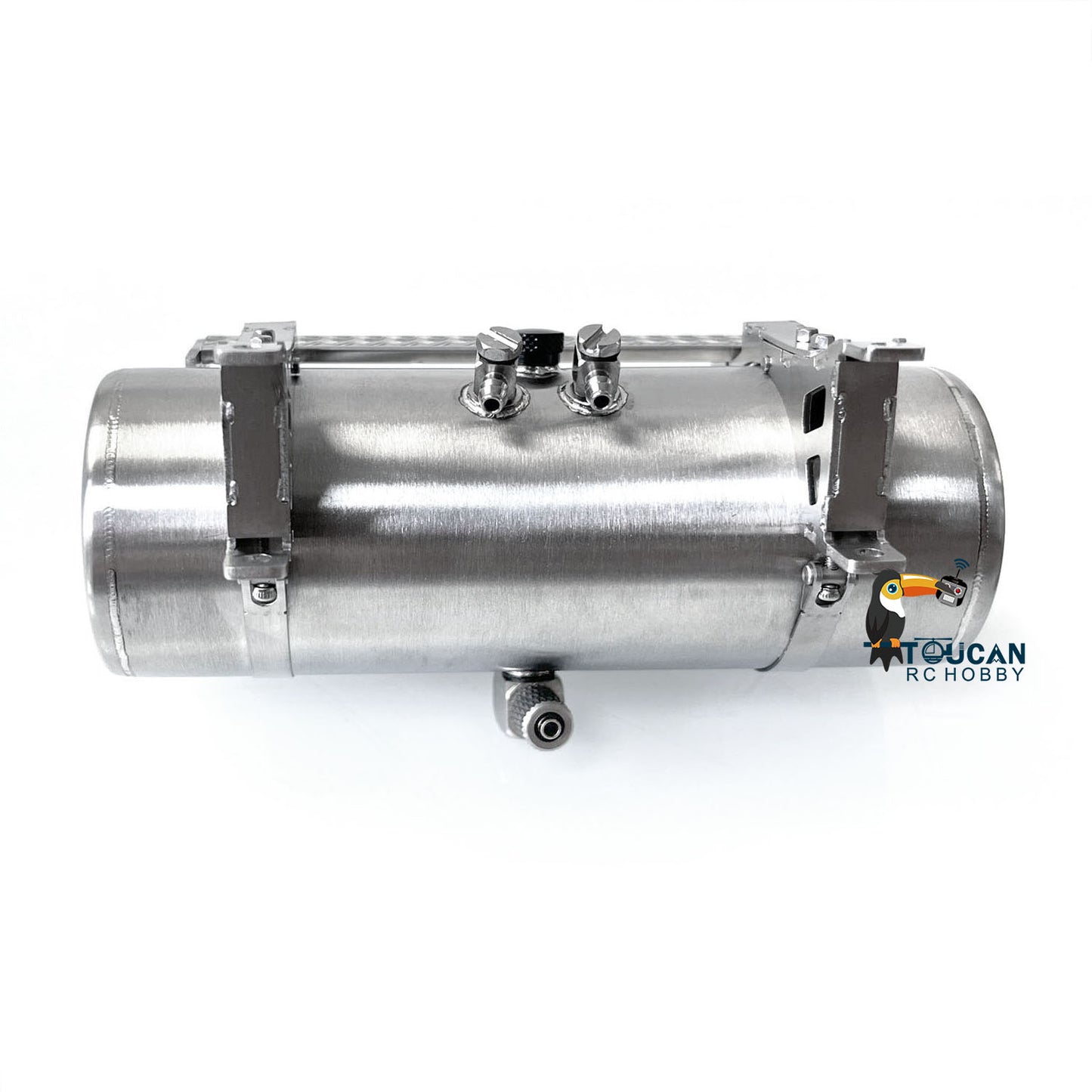US STOCK 1/14 LESU 115MM Metal Hydraulic Round Oil Tank A DIY Spare Parts for TAMIYA RC Tractor Truck Radio Controlled Dumper Car Accessory
