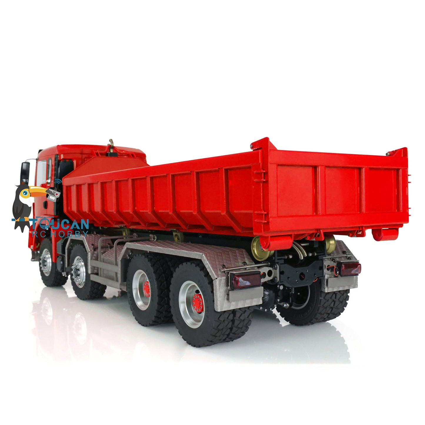 LESU 1/14 TGS 8*8 Hydraulic Dumper for Remote Controlled Truck Roll On/Off Tipper W/ Sound Light System Motor Servo