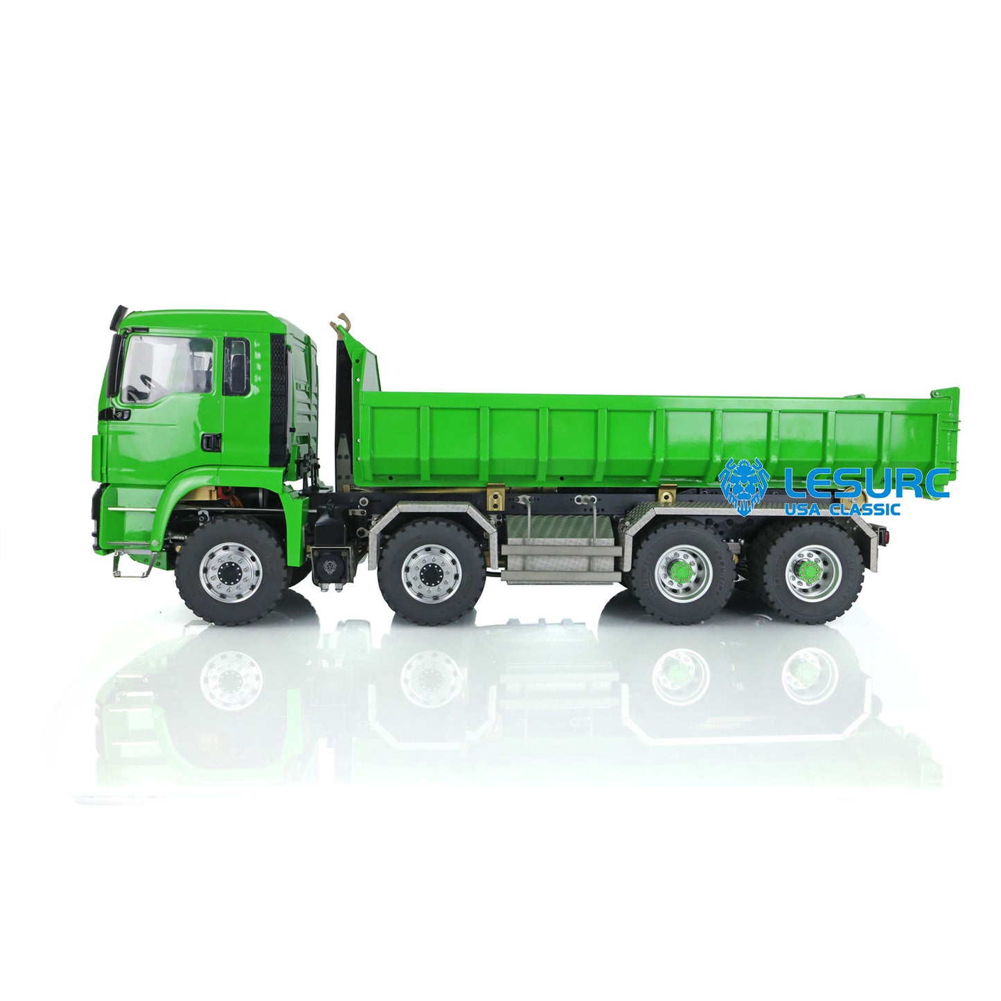 LESU 1/14 TGS 8*8 Hydraulic Dumper for Remote Controlled Truck Roll On/Off Tipper W/ Sound Light System Motor Servo