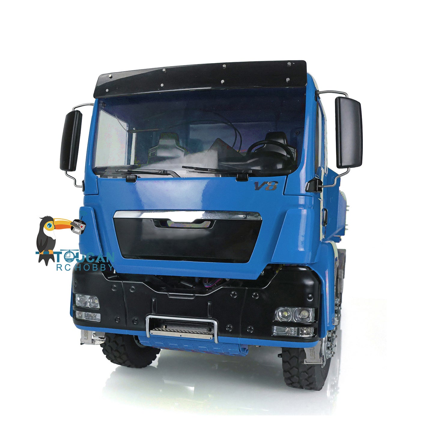 LESU 1/14 TGS 8*8 Hydraulic Dumper for Remote Controlled Truck Roll On/Off Tipper W/ Sound Light System Motor Servo