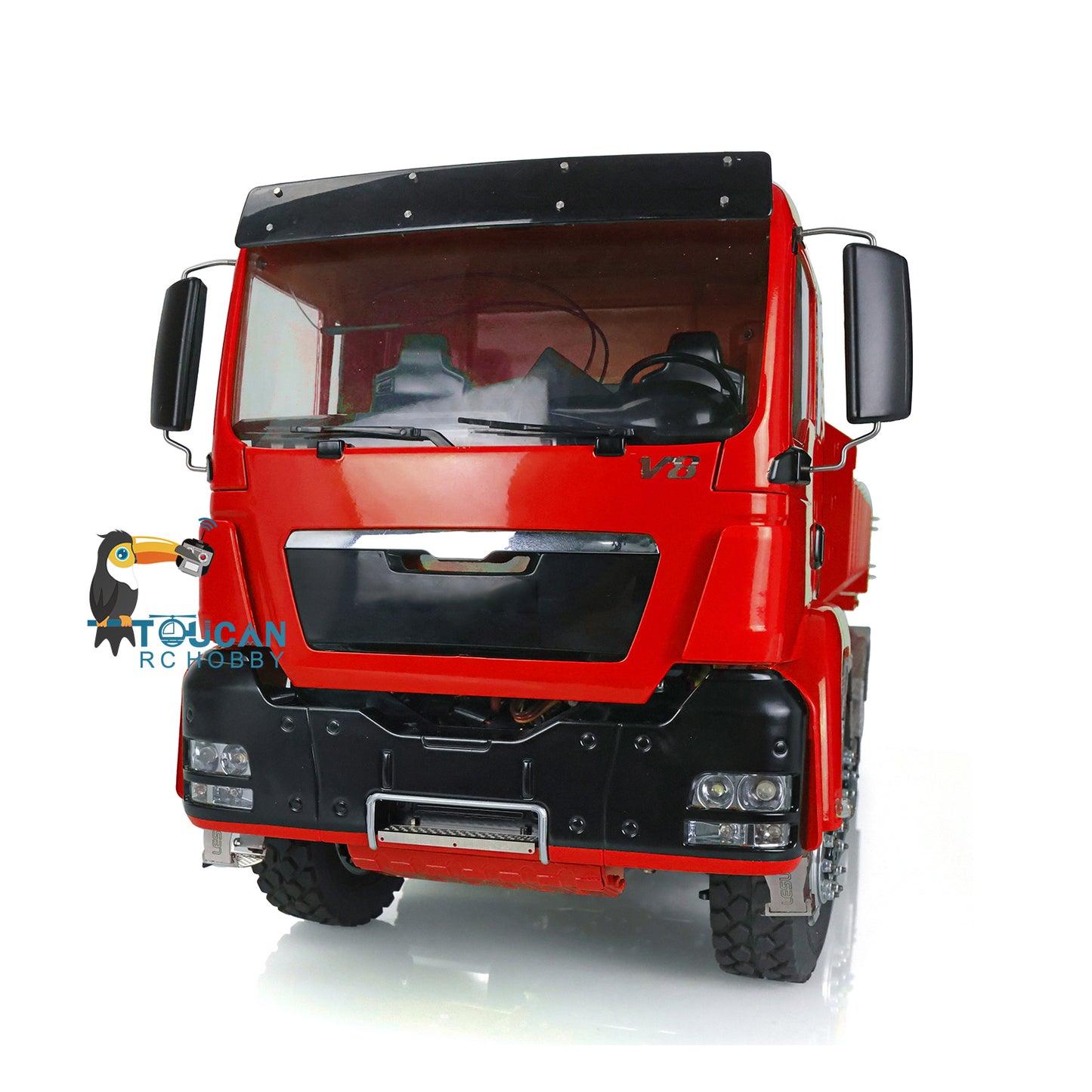 LESU 1/14 TGS 8*8 Hydraulic Dumper for Remote Controlled Truck Roll On/Off Tipper W/ Sound Light System Motor Servo