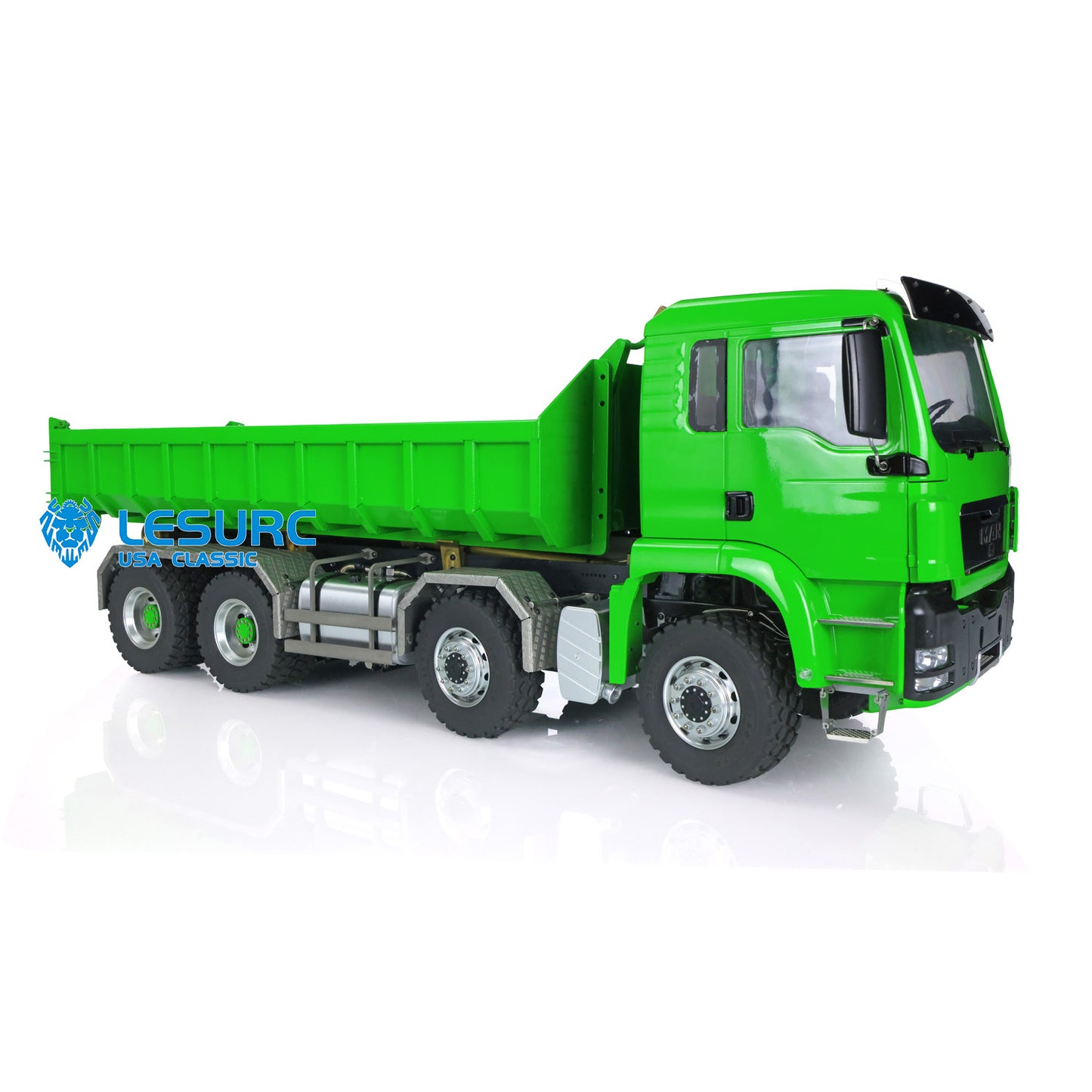 LESU 1/14 TGS 8*8 Hydraulic Dumper for Remote Controlled Truck Roll On/Off Tipper W/ Sound Light System Motor Servo