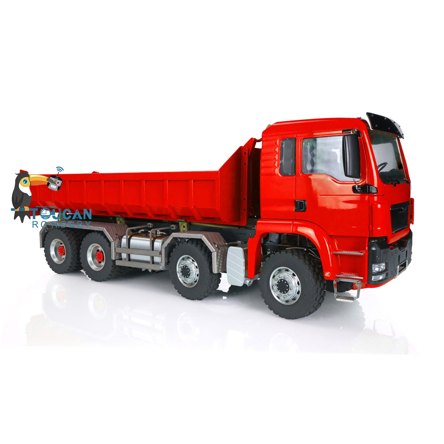 LESU 1/14 TGS 8*8 Hydraulic Dumper for Remote Controlled Truck Roll On/Off Tipper W/ Sound Light System Motor Servo