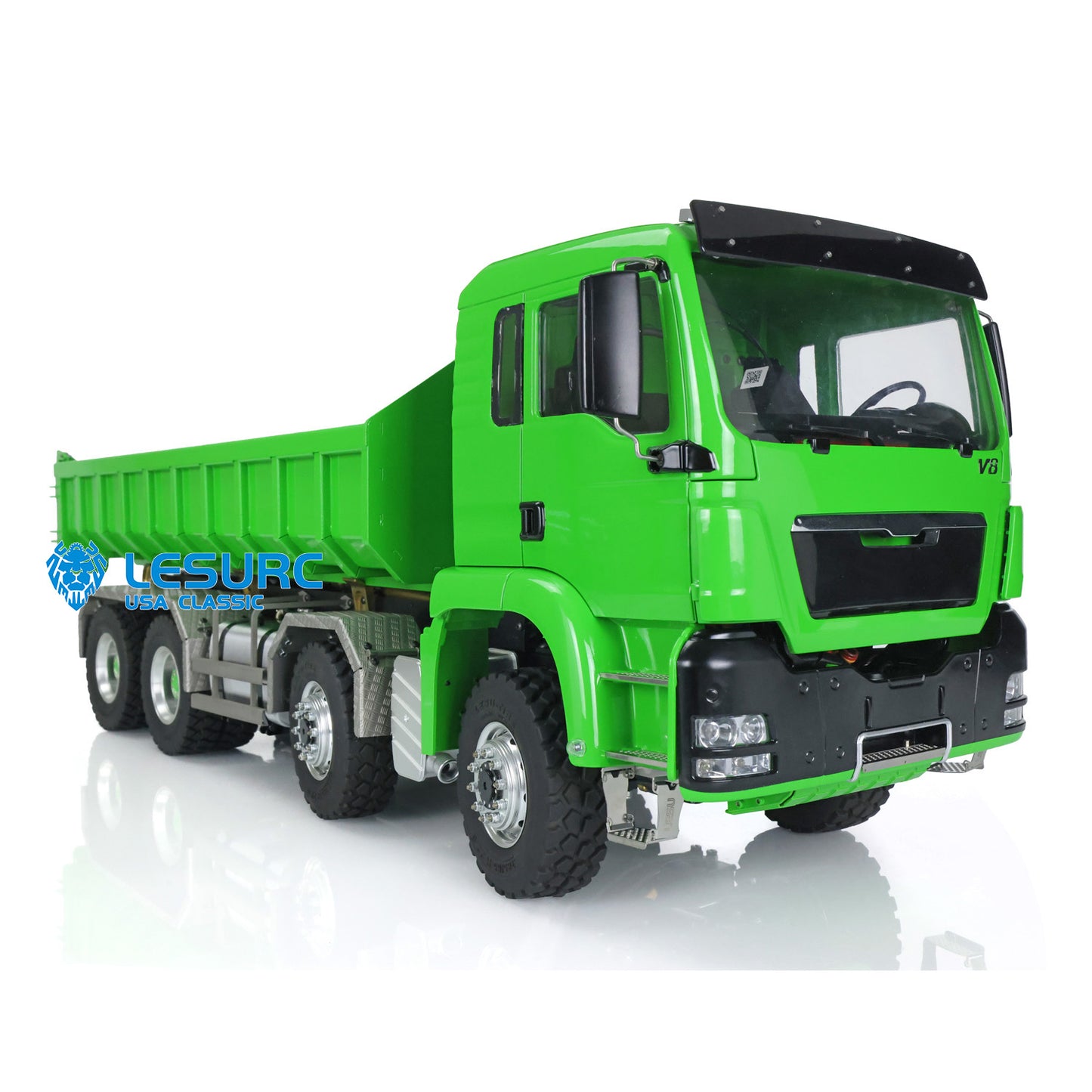 LESU 1/14 TGS 8*8 Hydraulic Dumper for Remote Controlled Truck Roll On/Off Tipper W/ Sound Light System Motor Servo