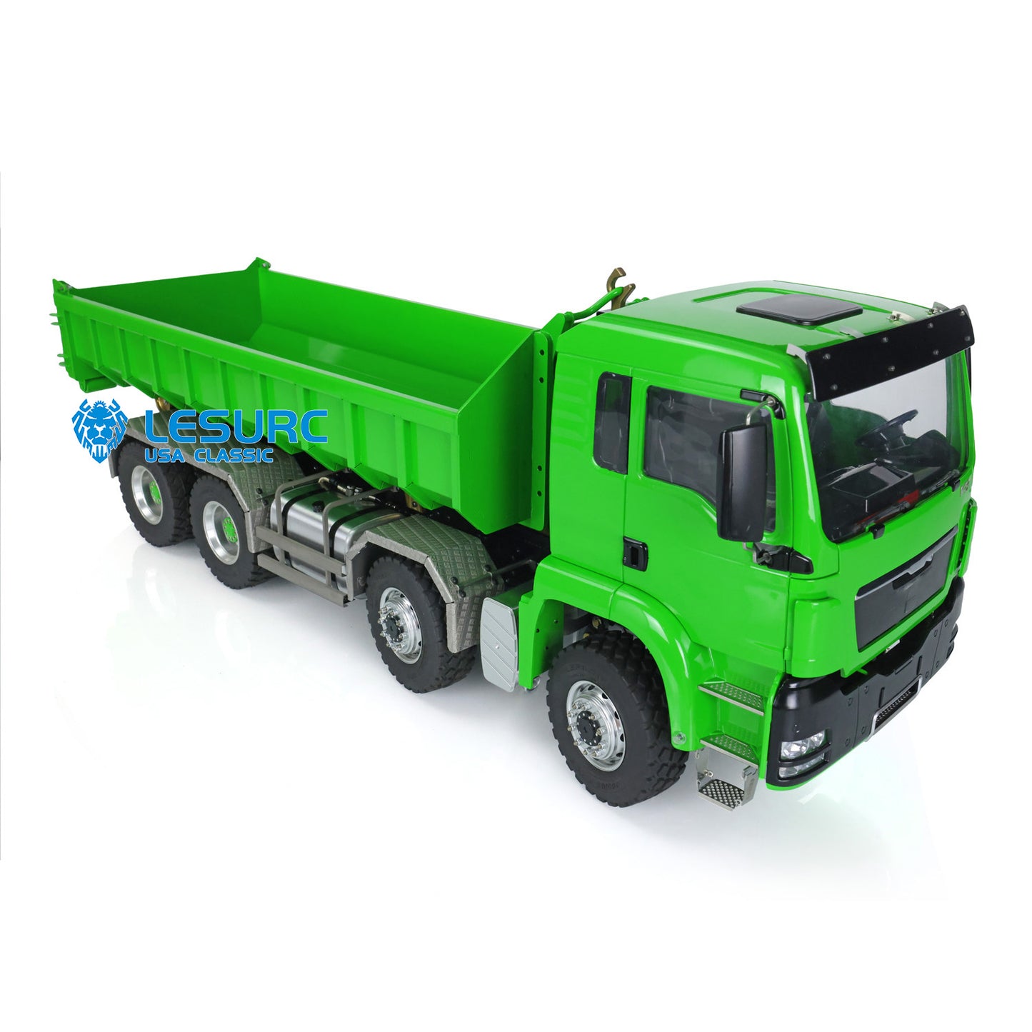 LESU 1/14 TGS 8*8 Hydraulic Dumper for Remote Controlled Truck Roll On/Off Tipper W/ Sound Light System Motor Servo