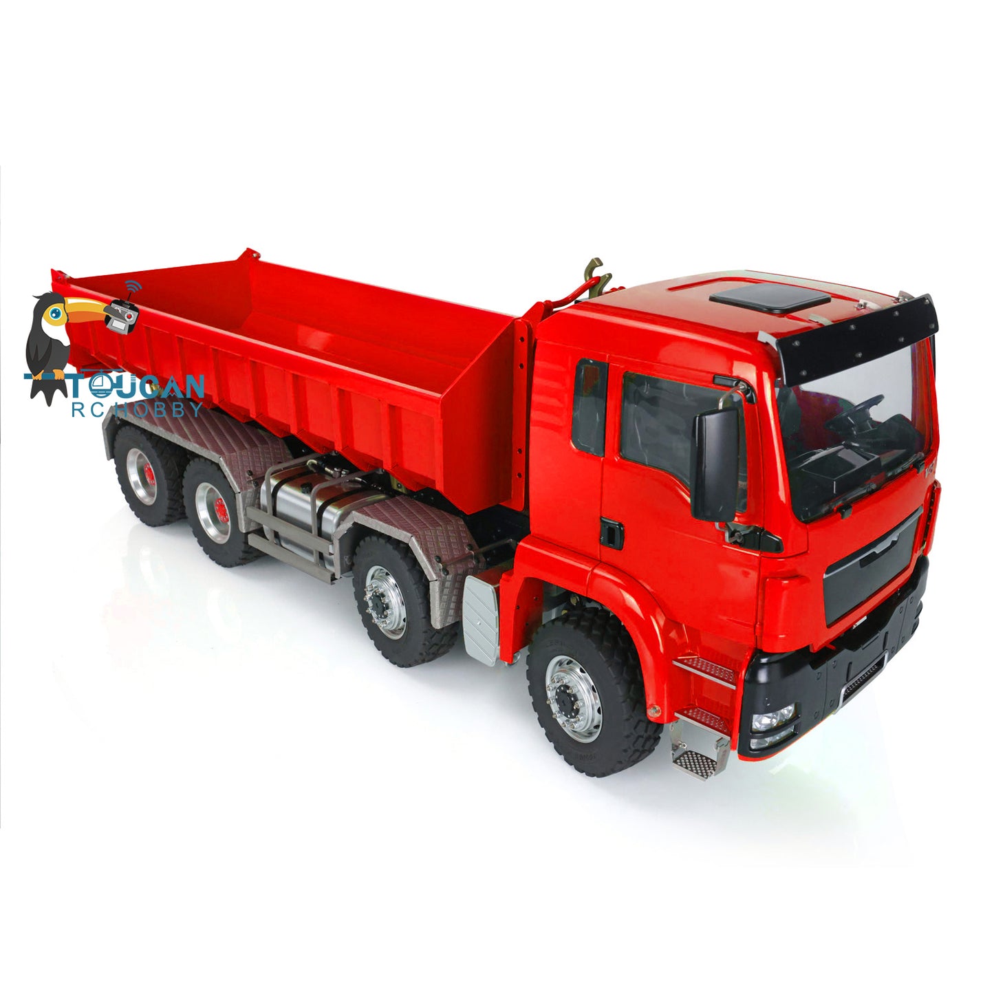 LESU 1/14 TGS 8*8 Hydraulic Dumper for Remote Controlled Truck Roll On/Off Tipper W/ Sound Light System Motor Servo